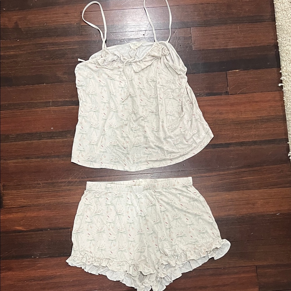 Djerf Avenue Limited Edition Bow Pajama Set
